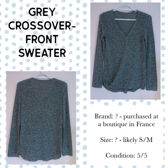 Crossover-front sweater - Picture 1 of 1